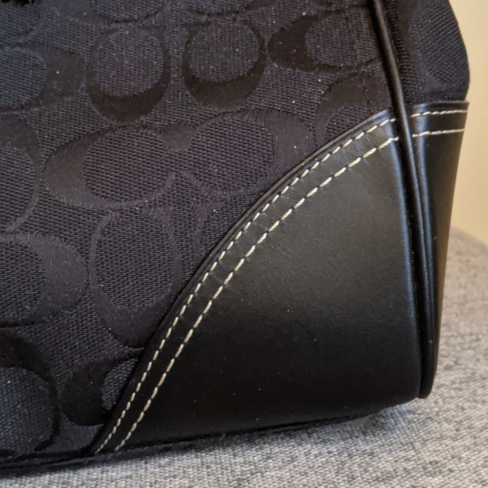 🆕 Coach Signature Hampton Black 10246 Satchel Purse Shoulder Bag Tote - Picture 5 of 15